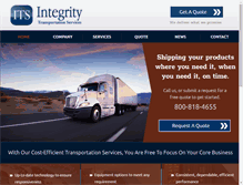 Tablet Screenshot of integritytrans.com